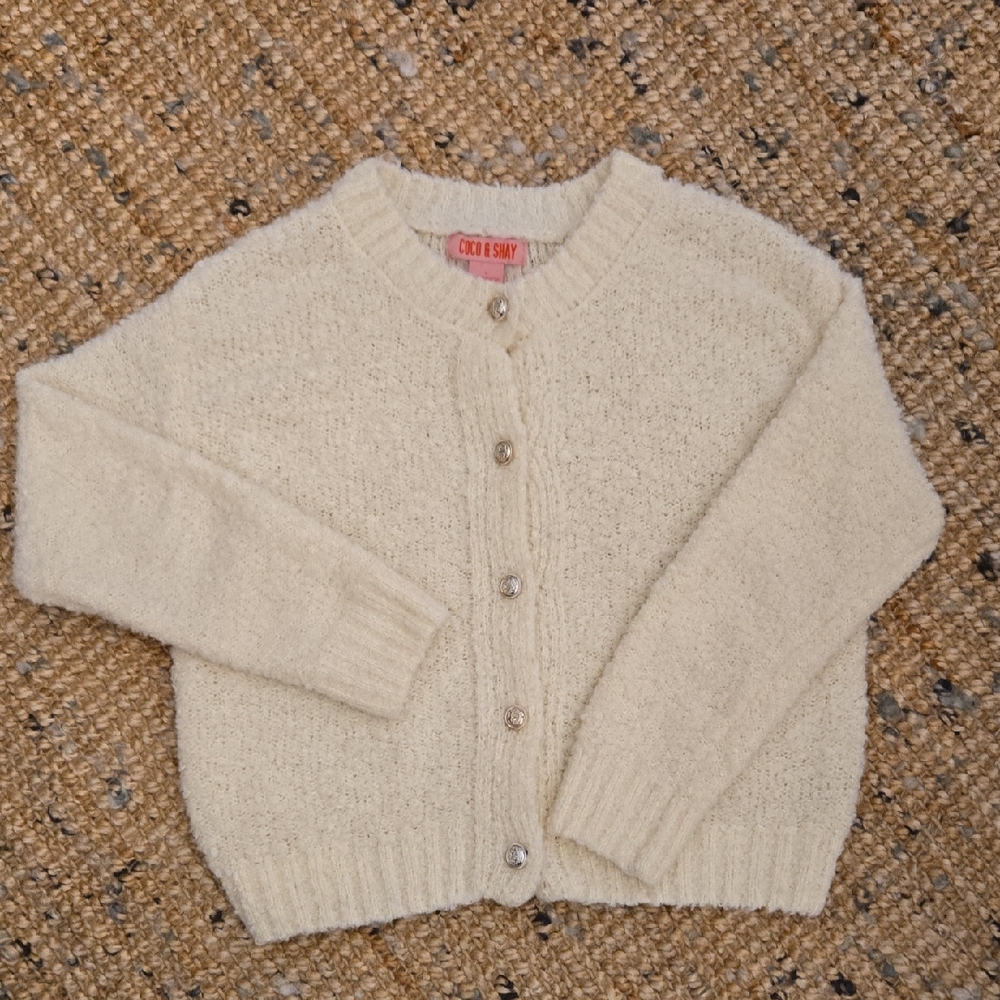 Coco And Shay] Cozy & Soft Cream Women's Cardigan.